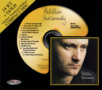 Audio Fidelity Set to Release Phil Collins & Genesis Albums