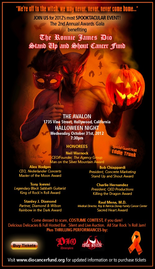 2nd Annual Awards Gala for Dio Cancer Fund on Halloween