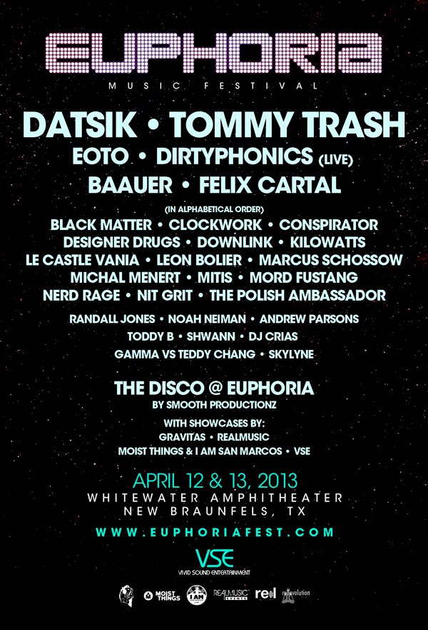 Euphoria Announces Second Round of Artists for 2-Day Festival