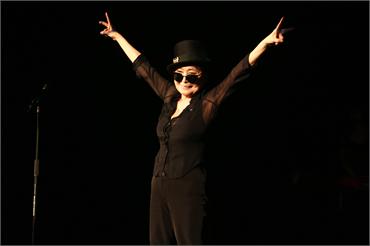 Yoko Ono 80th Birthday Performs With Plastic Ono Band in Berlin
