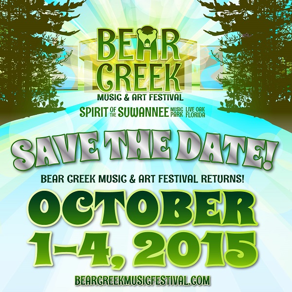 Bear Creek Music & Art Festival Announces 2015 Dates