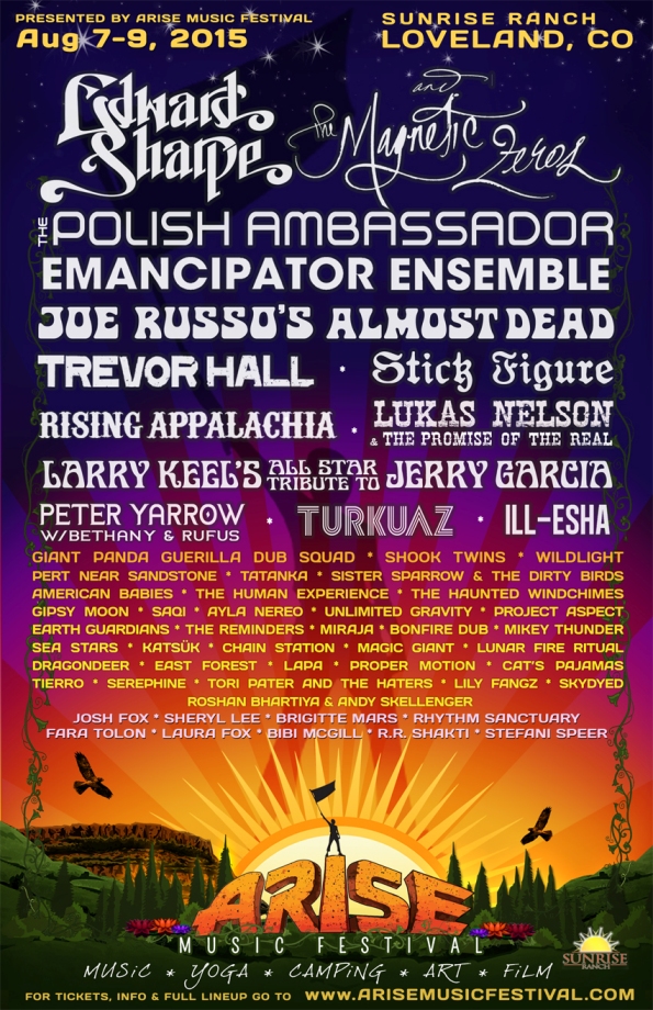 ARISE Festival Announces 2015 Lineup