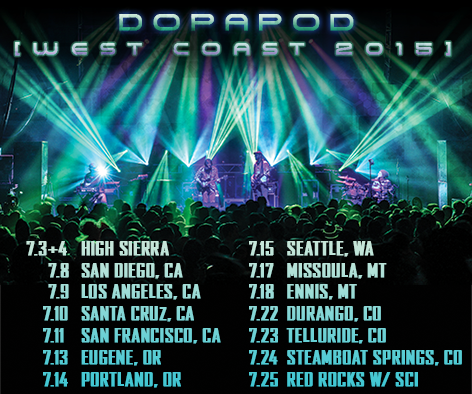 Dopapod Rounds Out Impressive Summer Festival Season, Adds West Coast Summer Dates