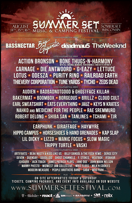 Summer Set Music & Camping Festival Announces Full Lineup