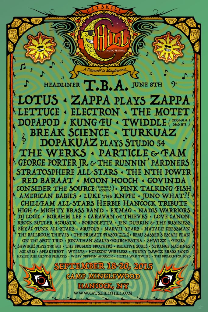 Catskill Chill 2015 Line-Up Announcement