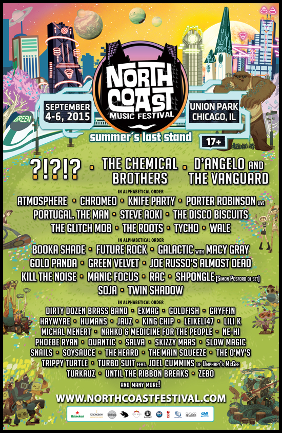 North Coast Music Festival Announces 2015 Lineup