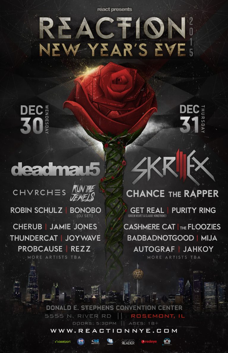 Reaction NYE 2015 Lineup Announced