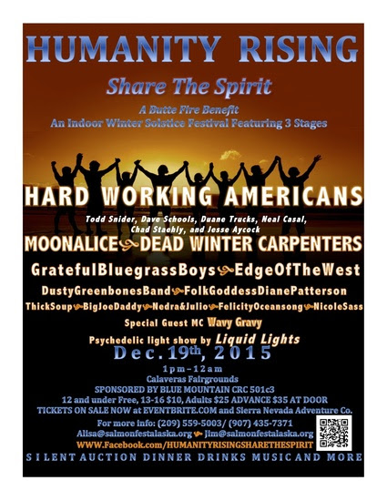 Hard Working Americans, Moonalice, Dead Winter Carpenters Play Butte Fire Benefit