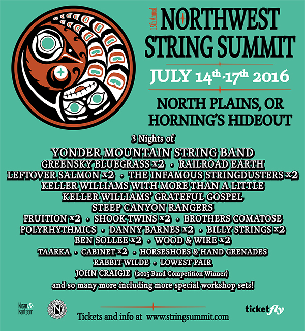 Announcing the 15th Annual Northwest String Summit