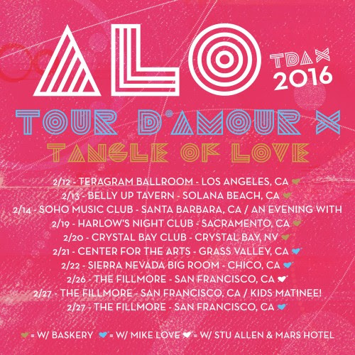 ALO Support Announced for Tour D'Amore