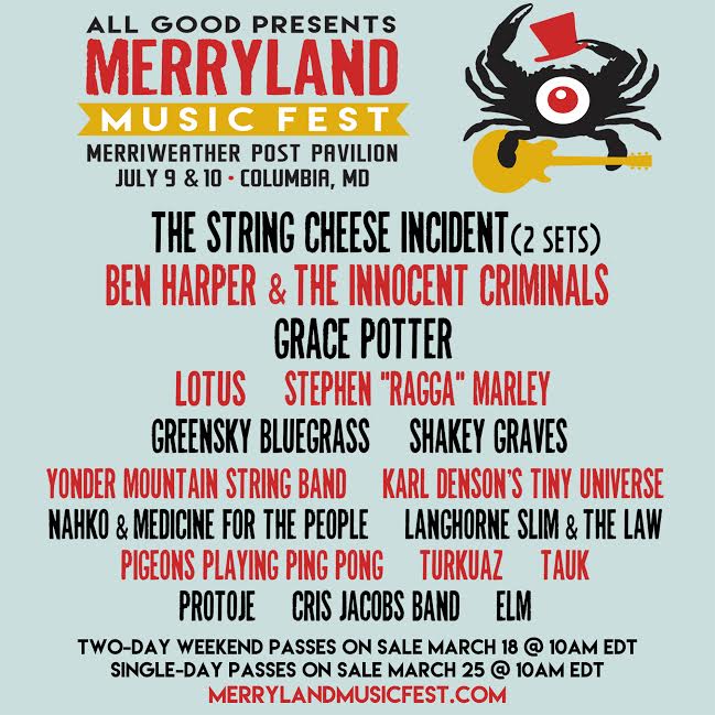 Inaugural Merryland Music Festival in July