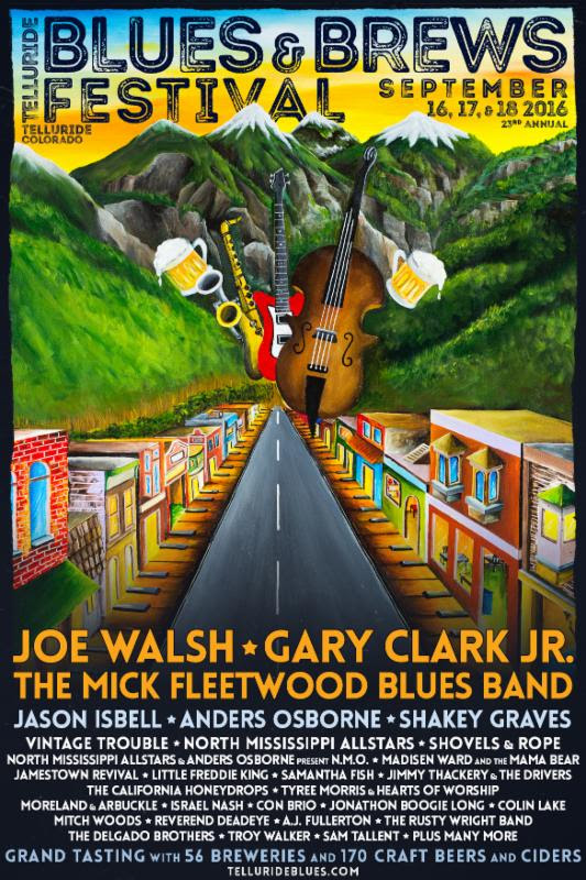 Telluride Blues & Brews Festival '16 Lineup