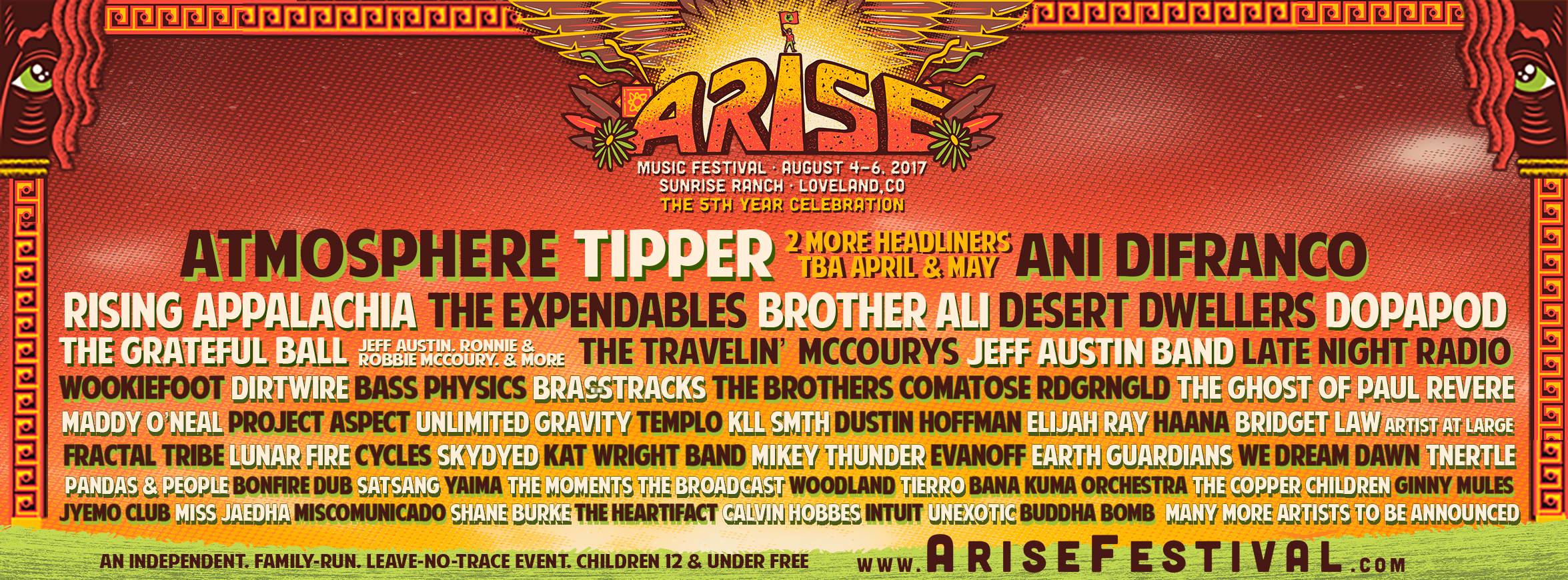 ARISE Festival Announces 2017 Lineup