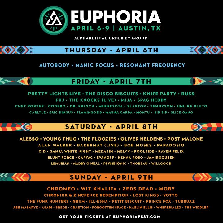Euphoria Music Festival Announce Lineup