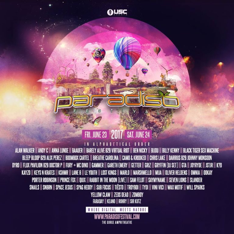 Paradiso Festival Releases 2017 Lineup