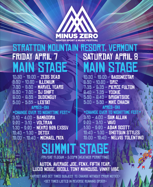Minus Zero Fest. Announce Music Lineup