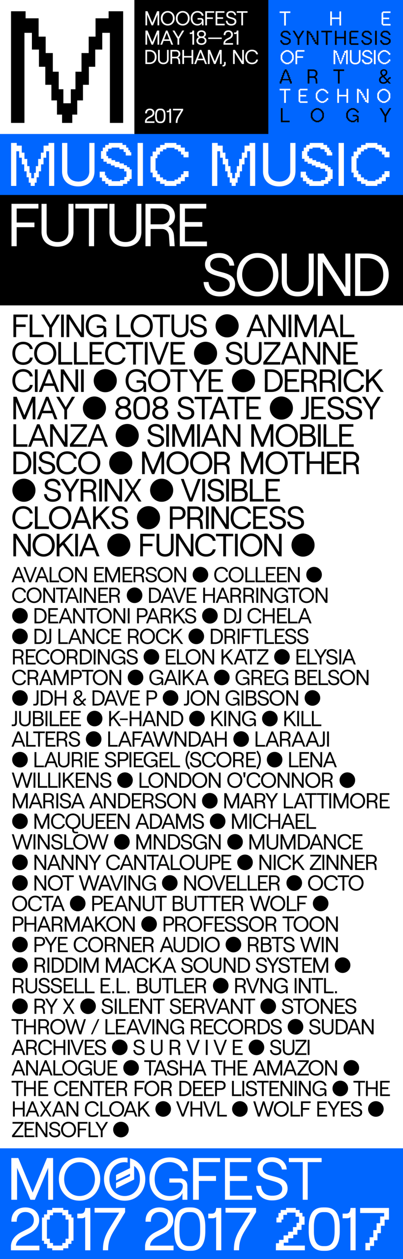 Moogfest Reveals 2017 Music Lineup