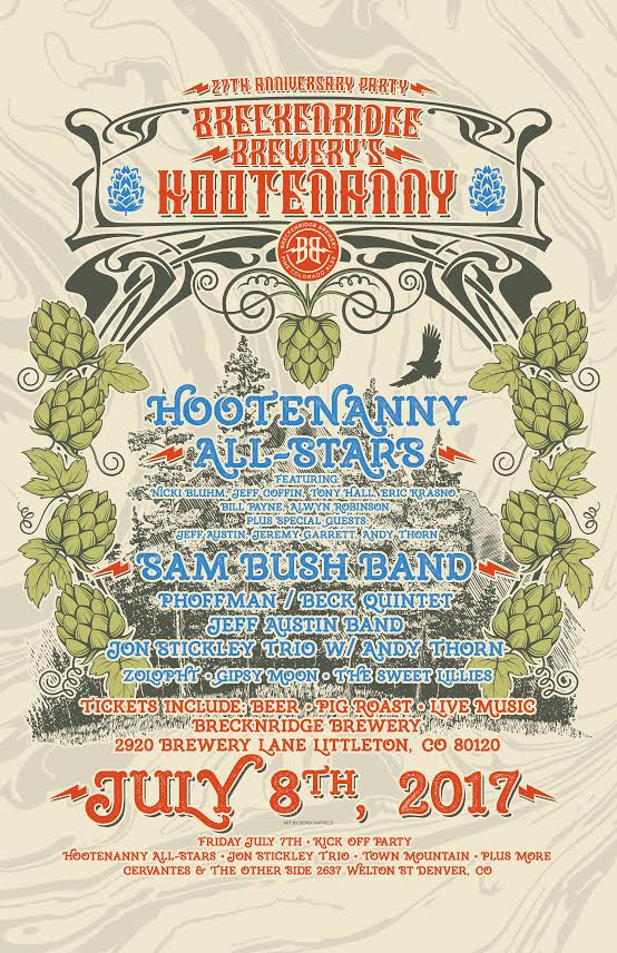 Breckenridge Brewery Hootenanny Line Up