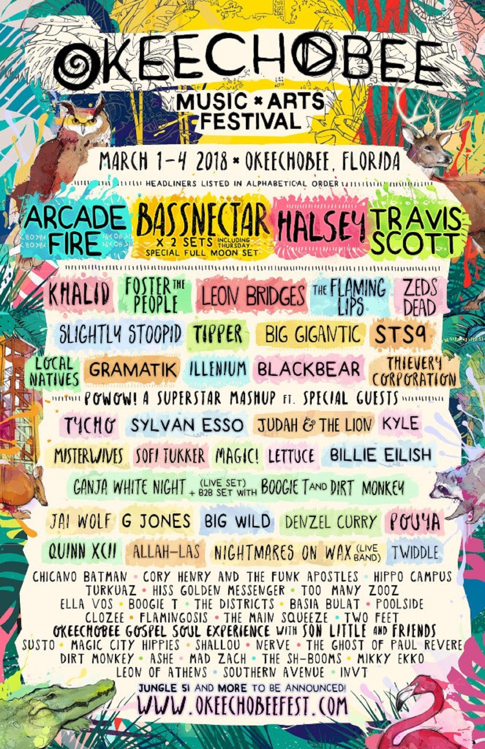 Okeechobee Music & Arts Festival Announces 2018 Lineup