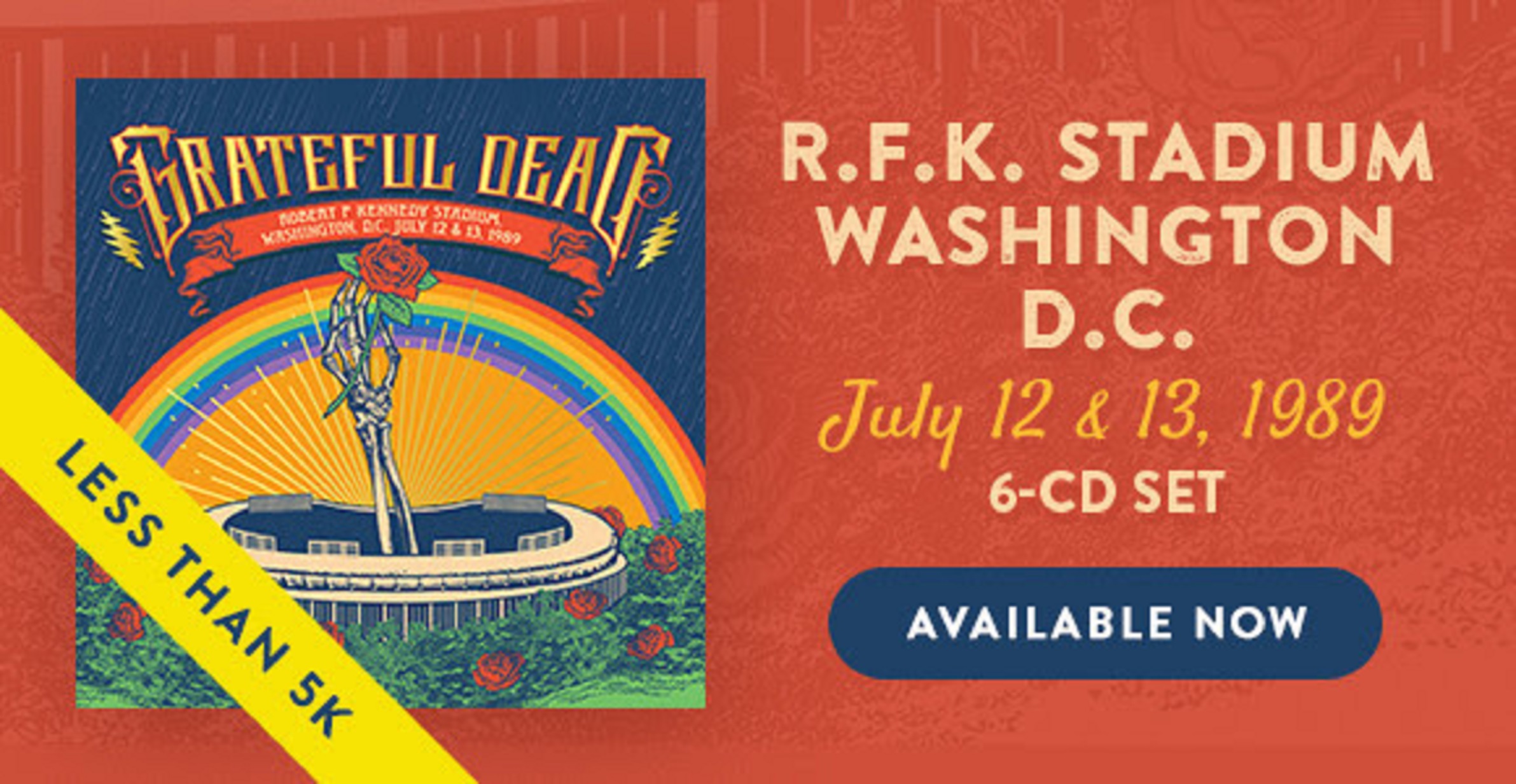 RFK Stadium 1989 Box – Less Than 5K Left!