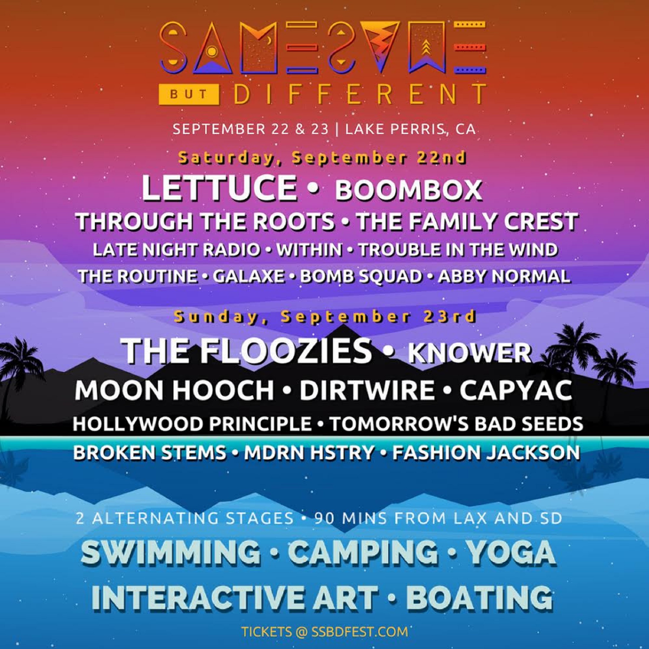 Same Same But Different Announces Single Day Lineups