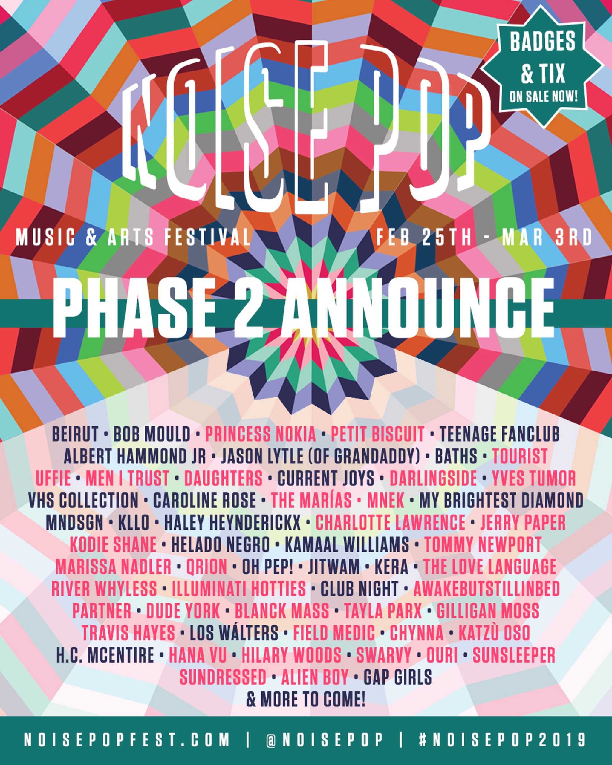Noise Pop Festival Announces Phase 2 of 2019 Lineup