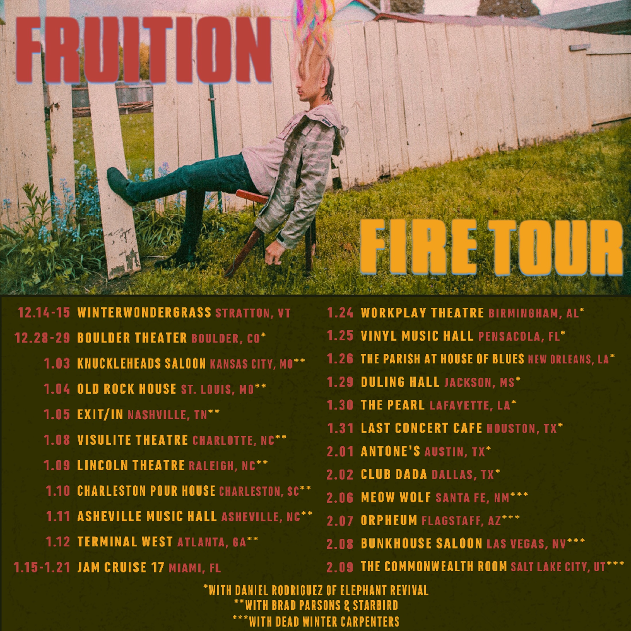 Fruition Announce additional 2019 dates!