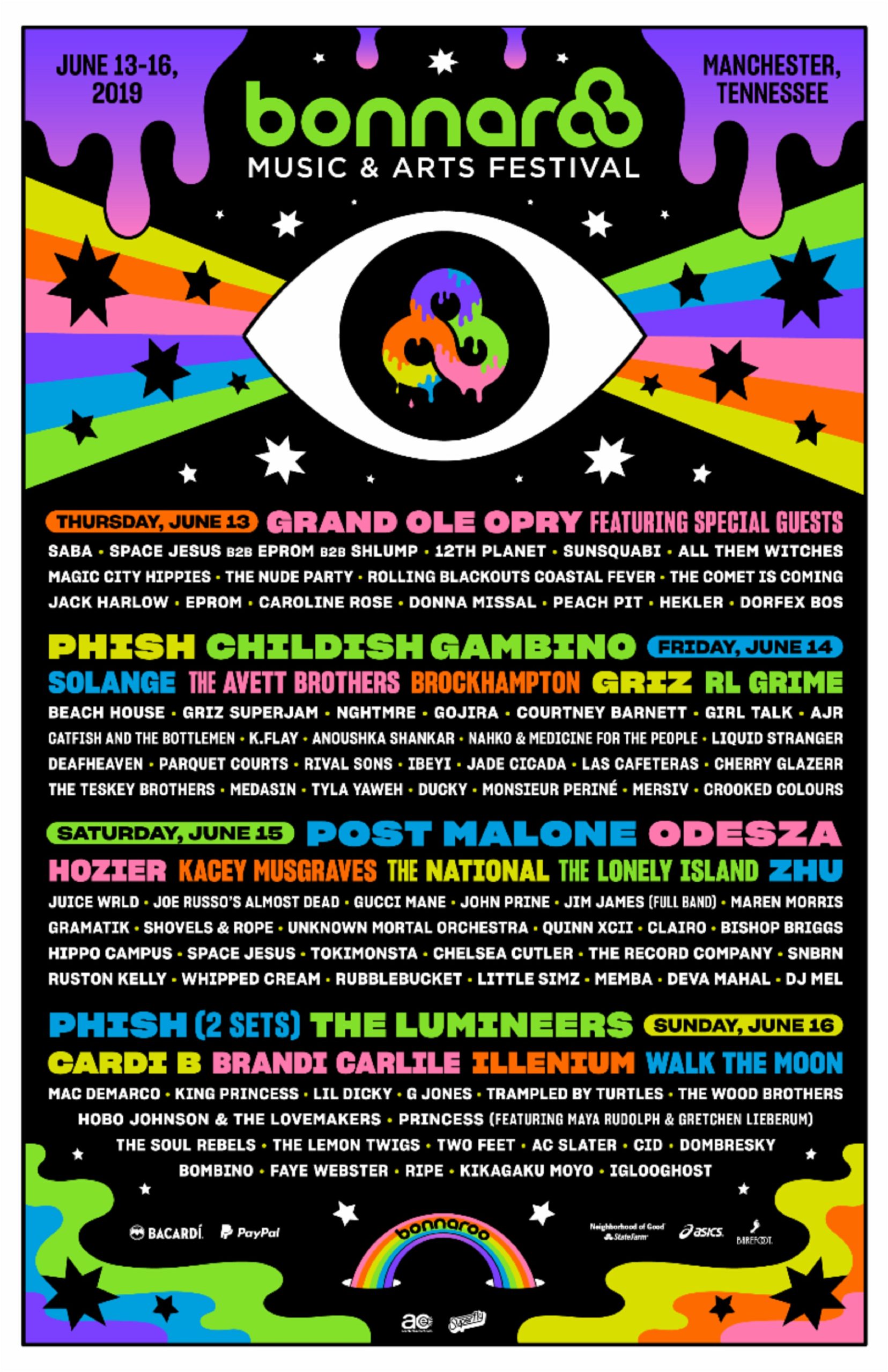 Bonnaroo announces 2019 lineup