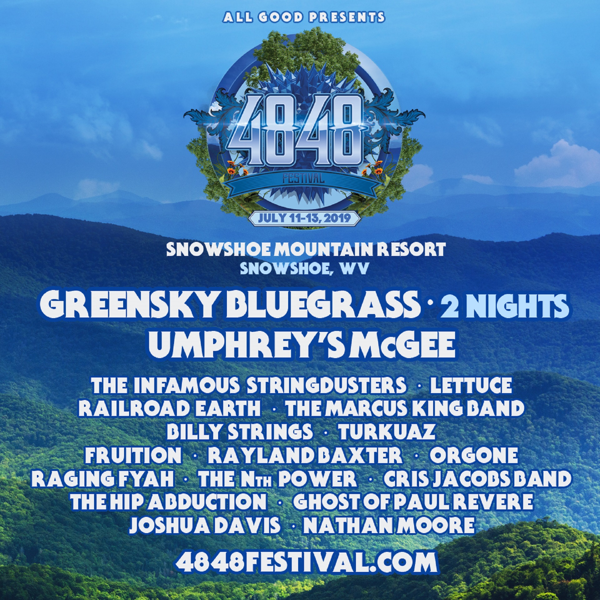 All Good Presents the Inaugural 4848 Festival at Snowshoe Mountain