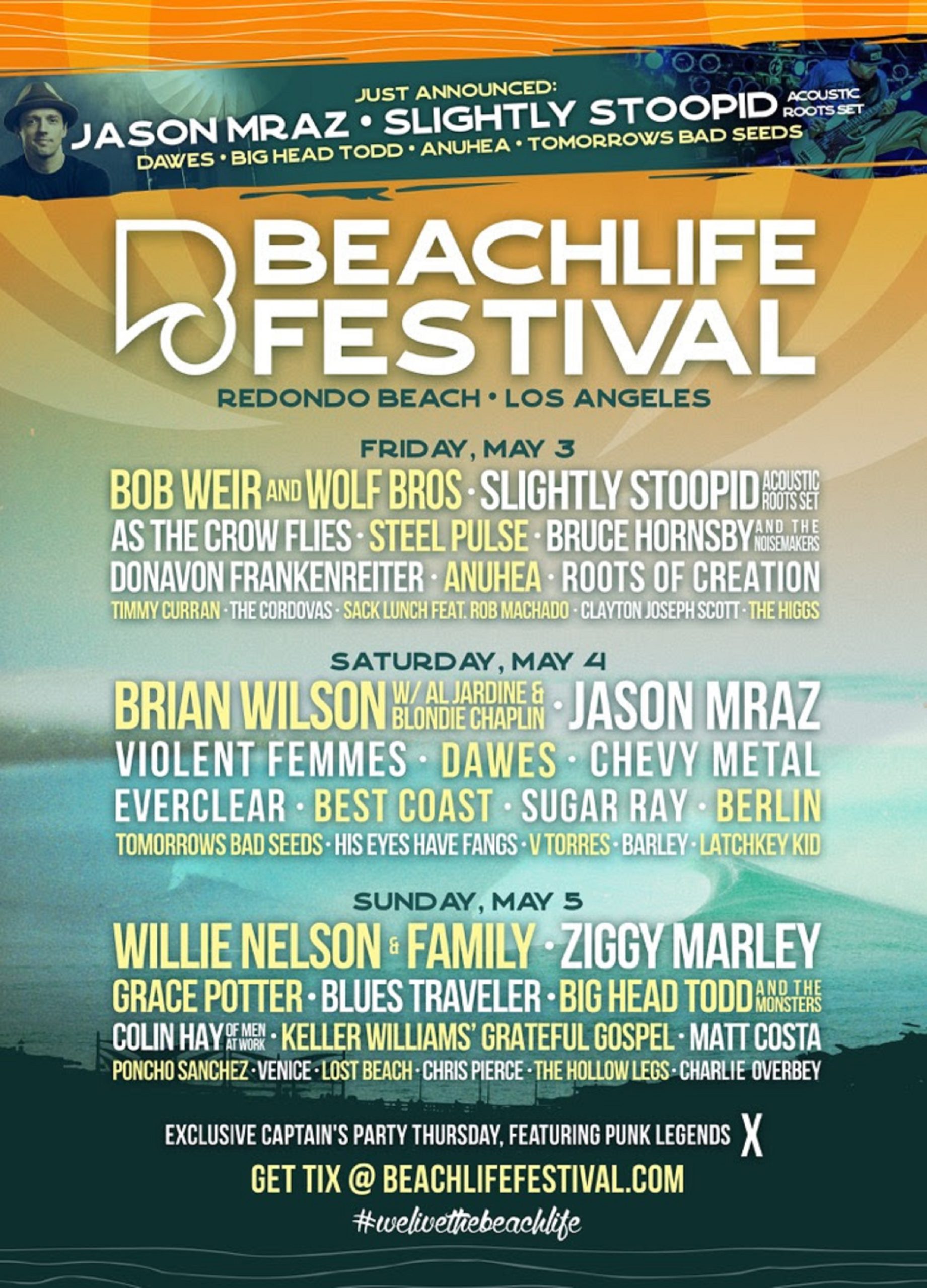 BeachLife Has Added Jason Mraz, Slightly Stoopid, Dawes, and More to 2019 Lineup