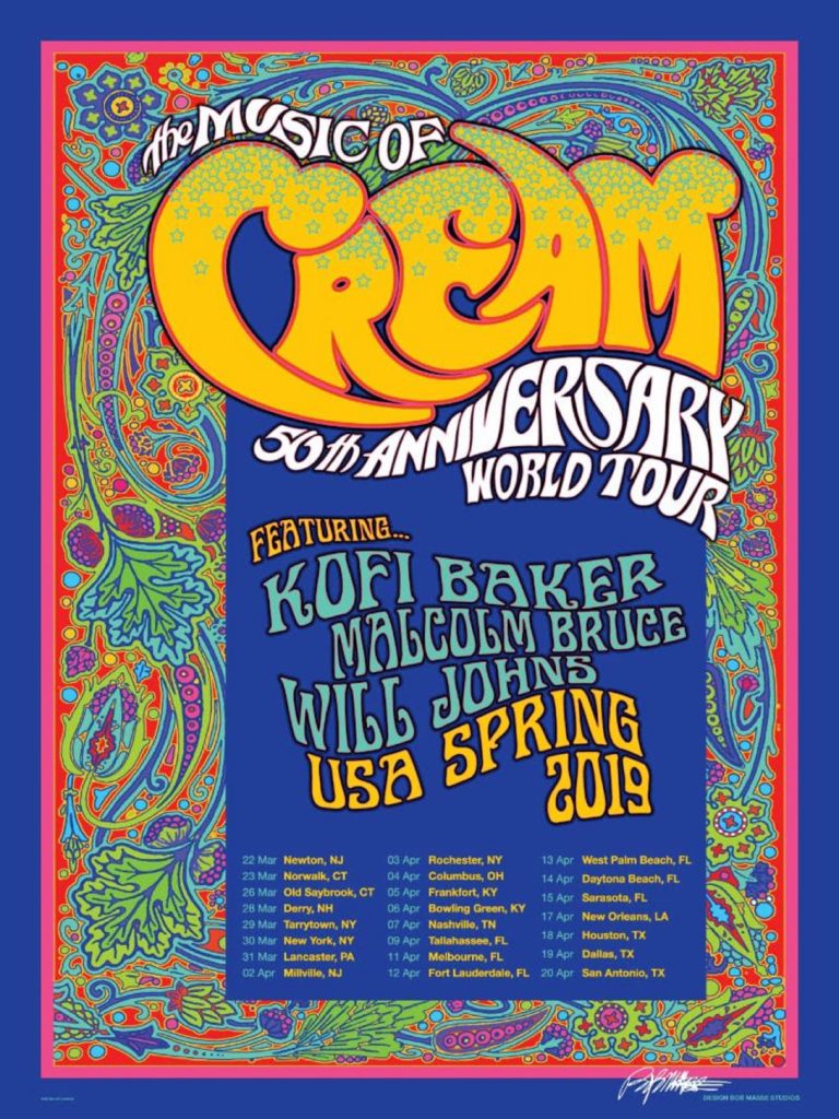 THE MUSIC OF CREAM: 50th Anniversary World Tour Returns To The U.S. This Spring