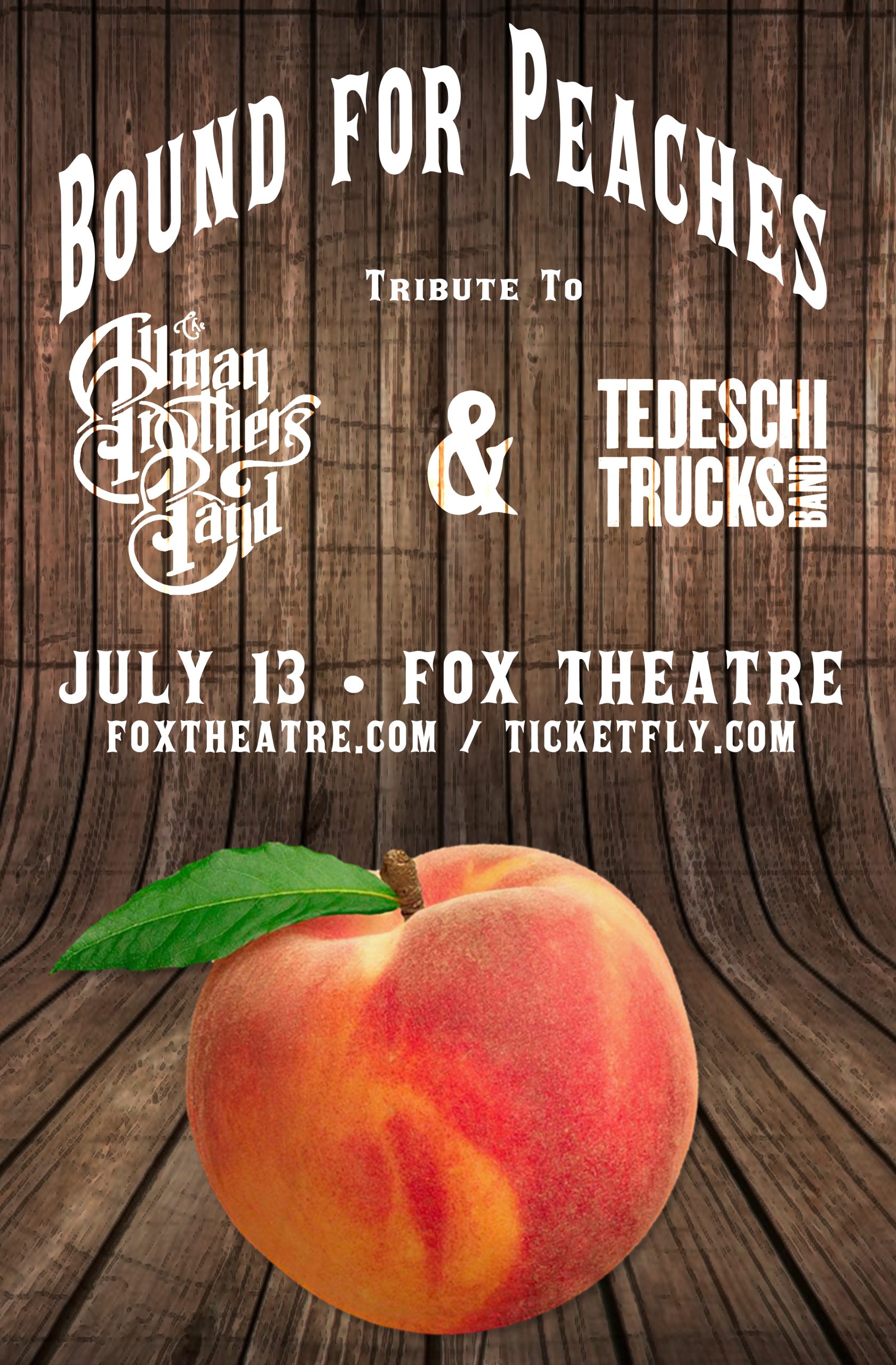 Bound for Peaches to play The Fox Theatre on July 13th