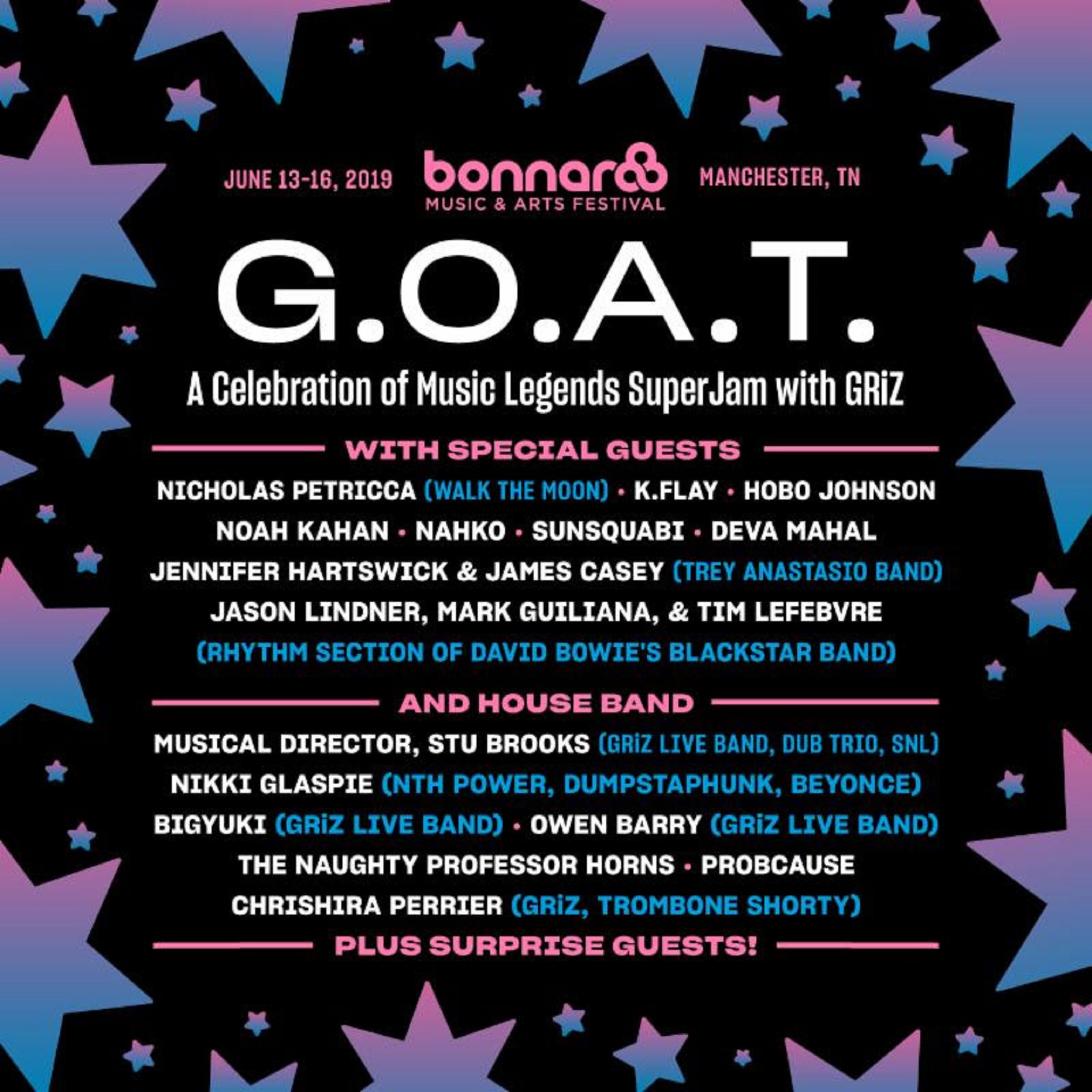 Bonnaroo announces 2019 SuperJam