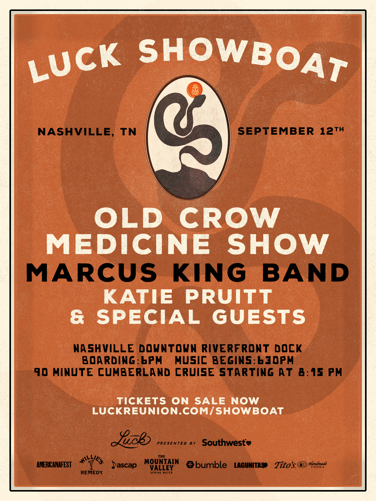 Luck Showboat Set to Take Place on Nashville's Iconic General Jackson