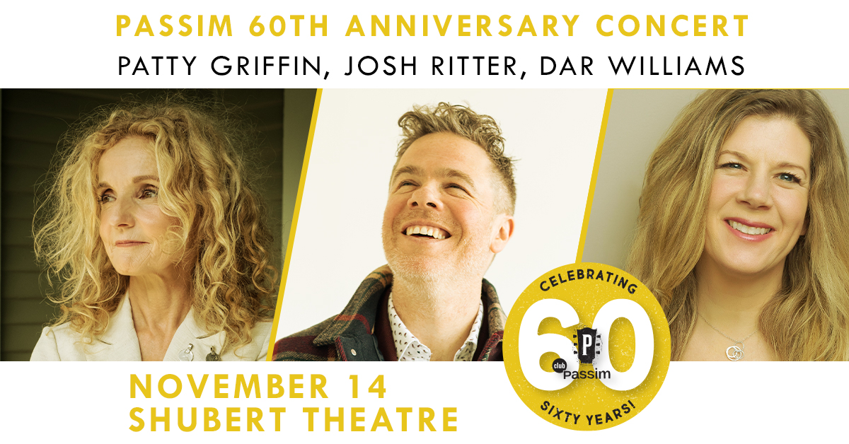 Peter Wolf to join Patty Griffin, Josh Ritter, and Dar Williams at Passim's 60th Anniversary Celebration; Joan Baez to present Lifetime Achievement Award
