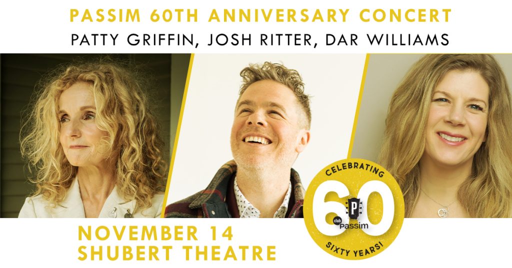 Peter Wolf to join Patty Griffin, Josh Ritter, and Dar Williams at Passim's 60th Anniversary Celebration; Joan Baez to present Lifetime Achievement Award