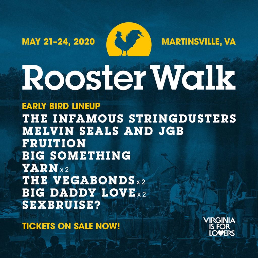 Infamous Stringdusters + Melvin Seals + Fruition top early Rooster Walk lineup
