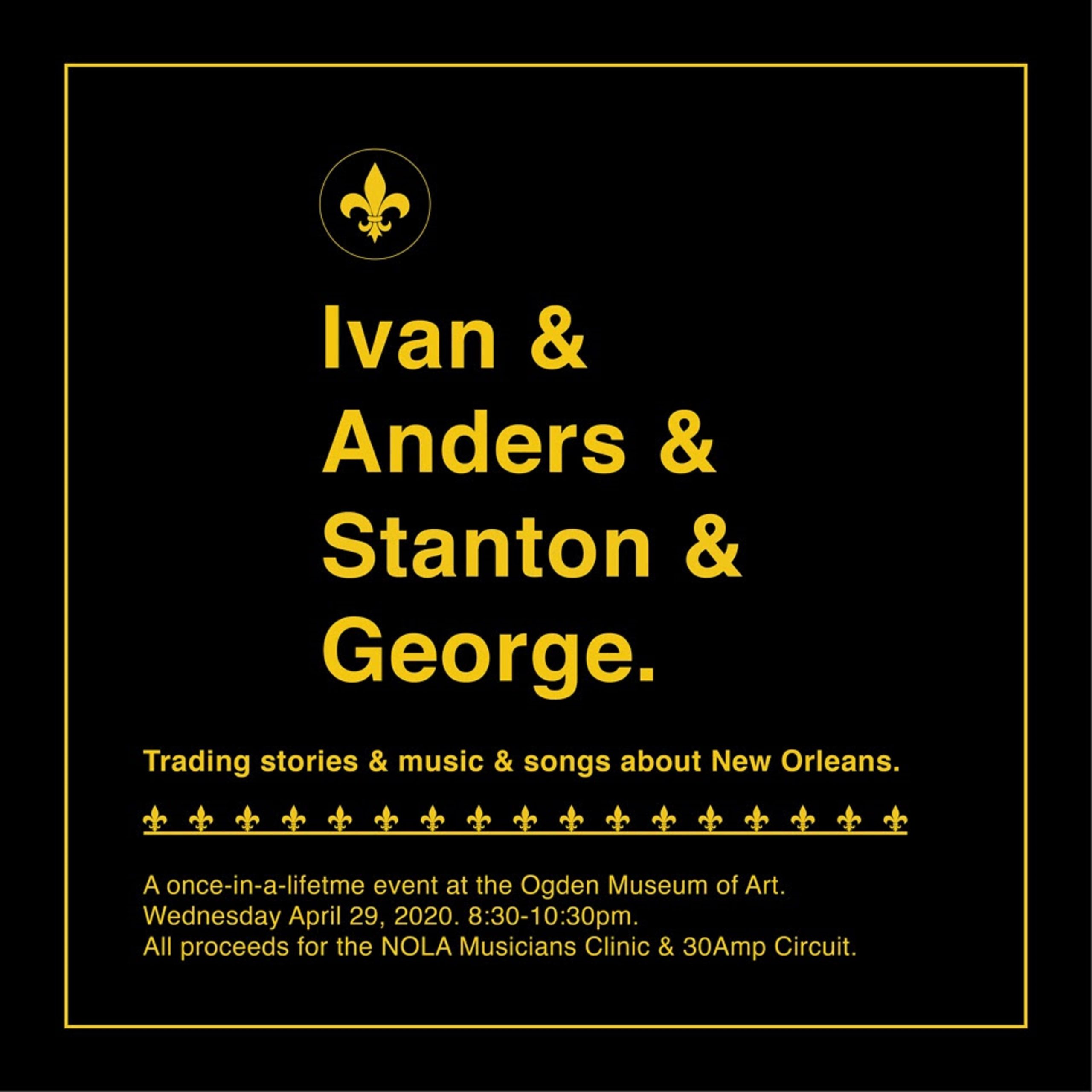 Ivan Neville, George Porter, Jr., Anders Osborne & Stanton Moore Join Together For 'Songbook Live'