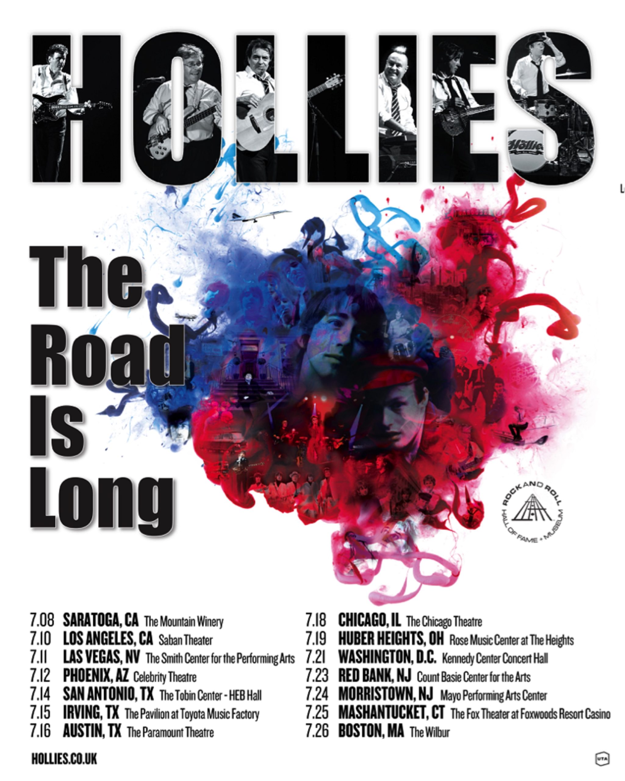 The Hollies, legendary UK hit makers + Rock & Roll Hall of Fame inductees announce first full USA tour in 18 years