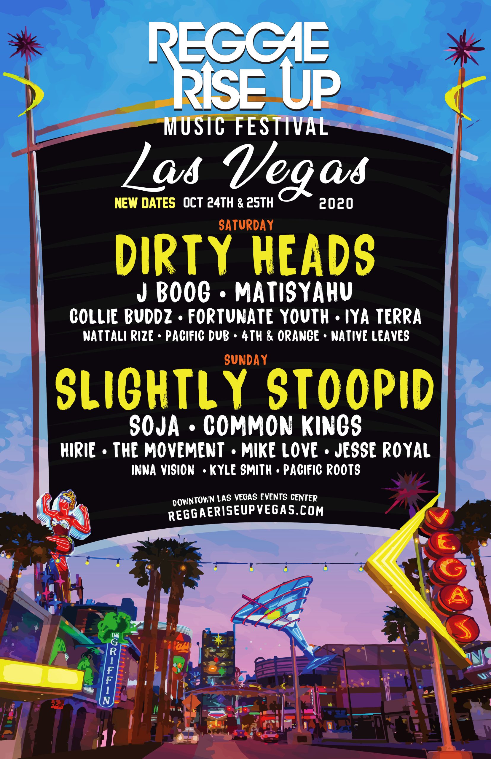 Reggae Rise Up Announces New Dates  & Lineup Adjustments for 2020 Vegas Festival