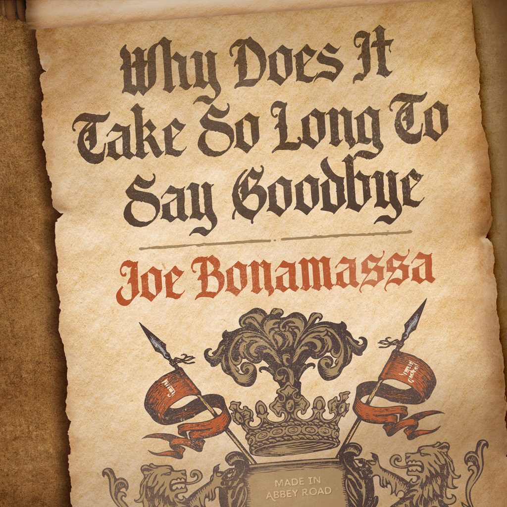 Joe Bonamassa shares new track from Abbey Road recordings "Why Does It Take So Long To Say Goodbye"