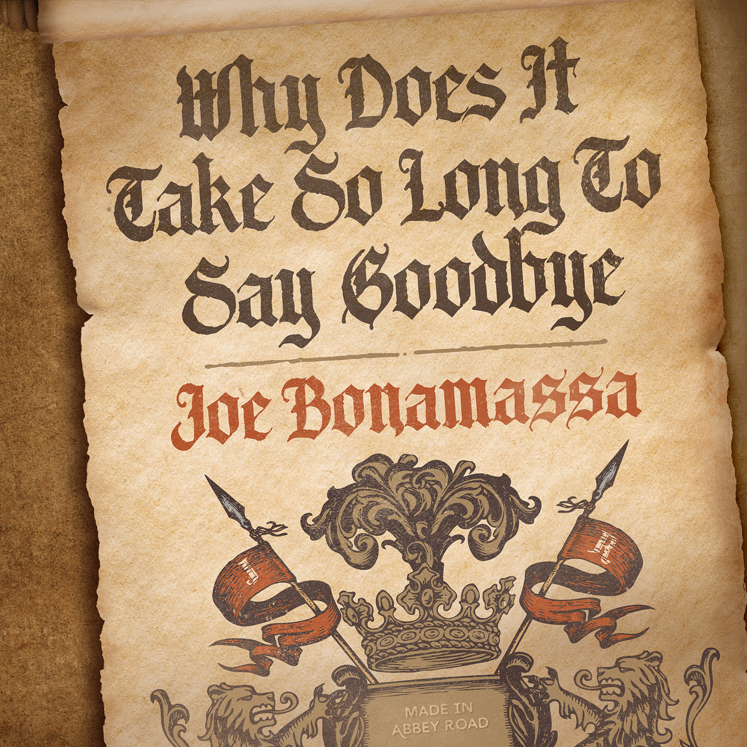 Joe Bonamassa shares new track from Abbey Road recordings "Why Does It Take So Long To Say Goodbye"