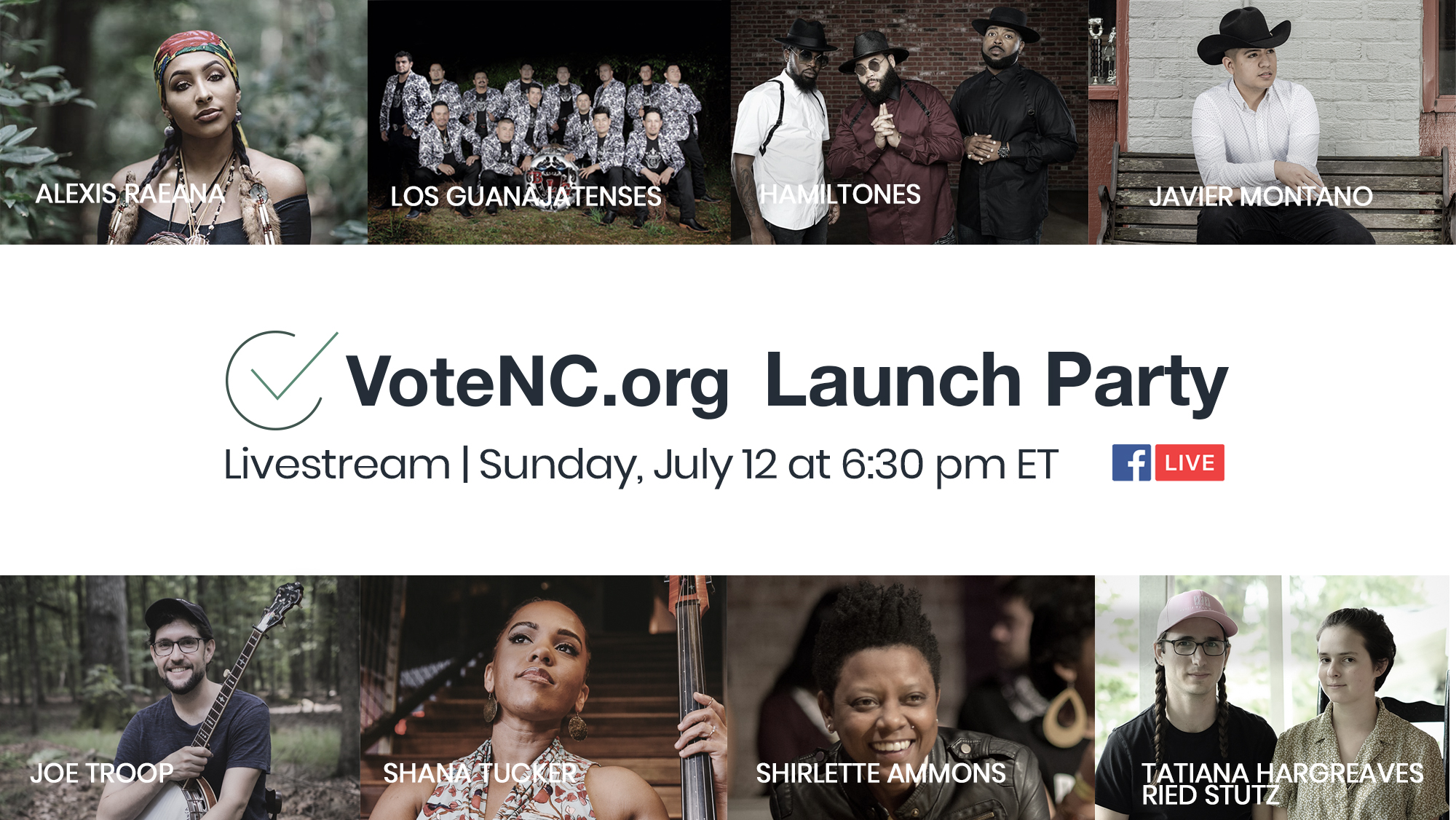 Diverse Group Of North Carolina Musicians Join Local Progressive Organizations in Launching VoteNC.org