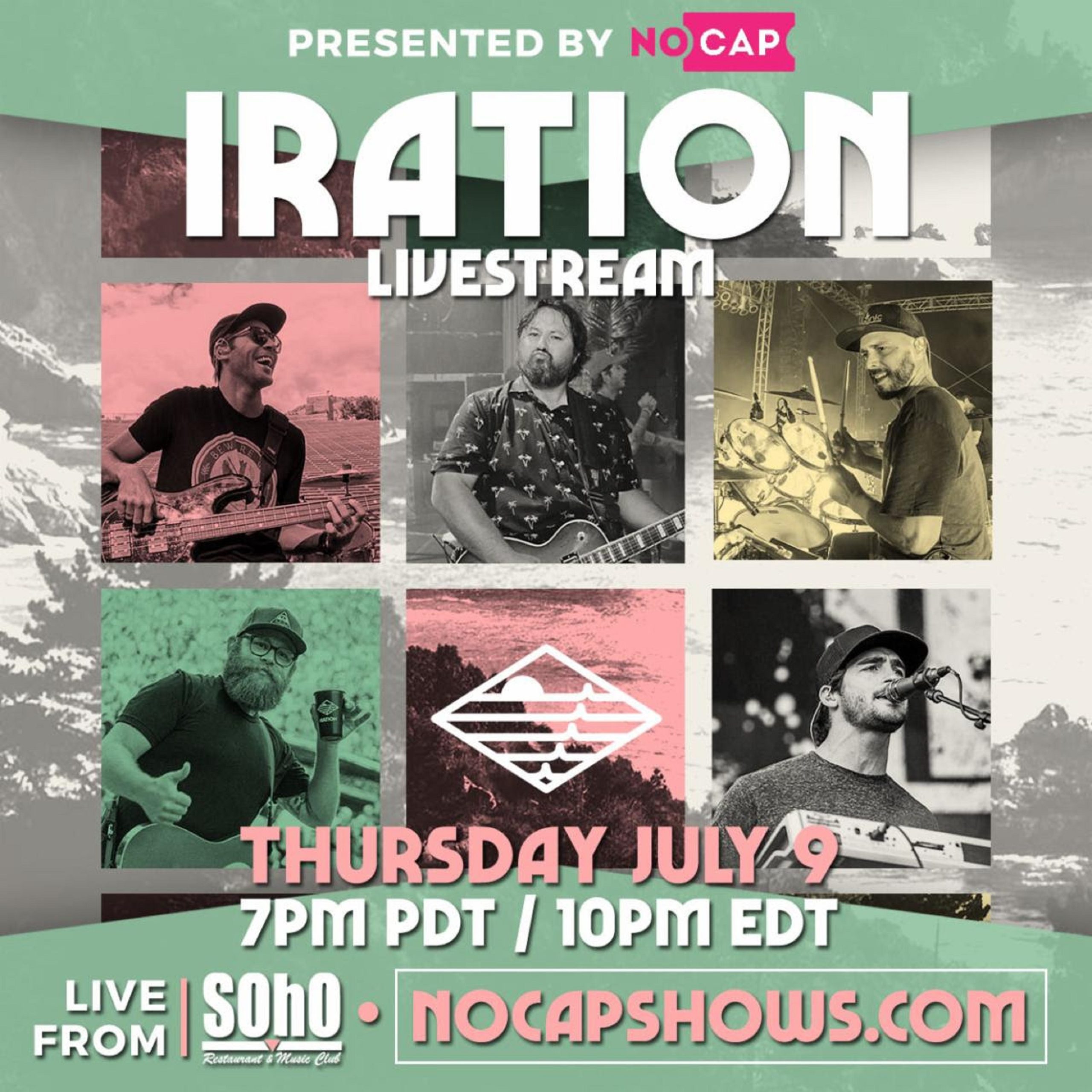 IRATION Announces Official Coastin' Livestream Performance For Thursday, July 9th