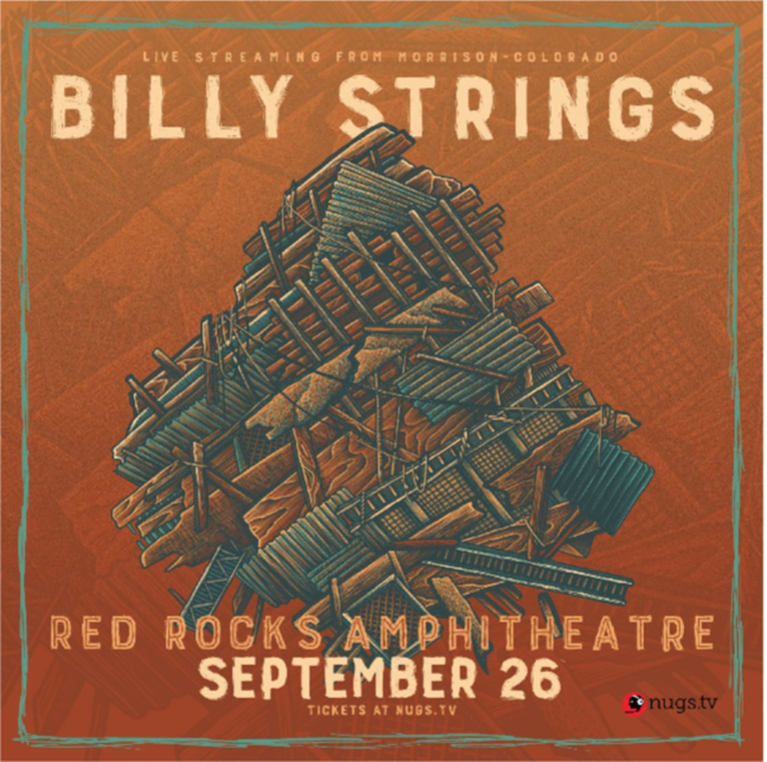 Billy Strings celebrates anniversary of 'Home' with surprise debut headline performance at Red Rocks Live Stream