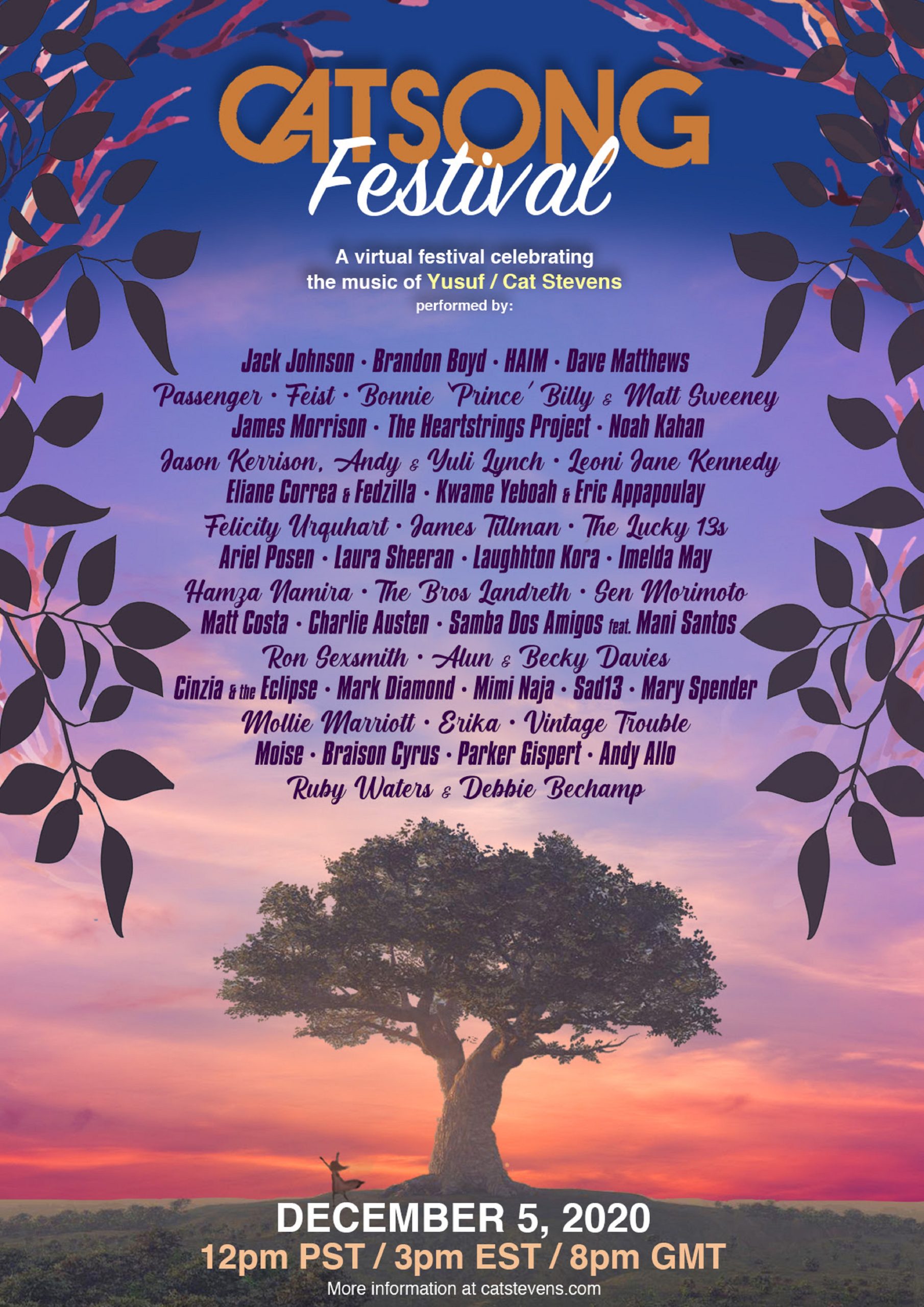 CatSong Festival – Cat Stevens Celebrated With Virtual Event On 12/5