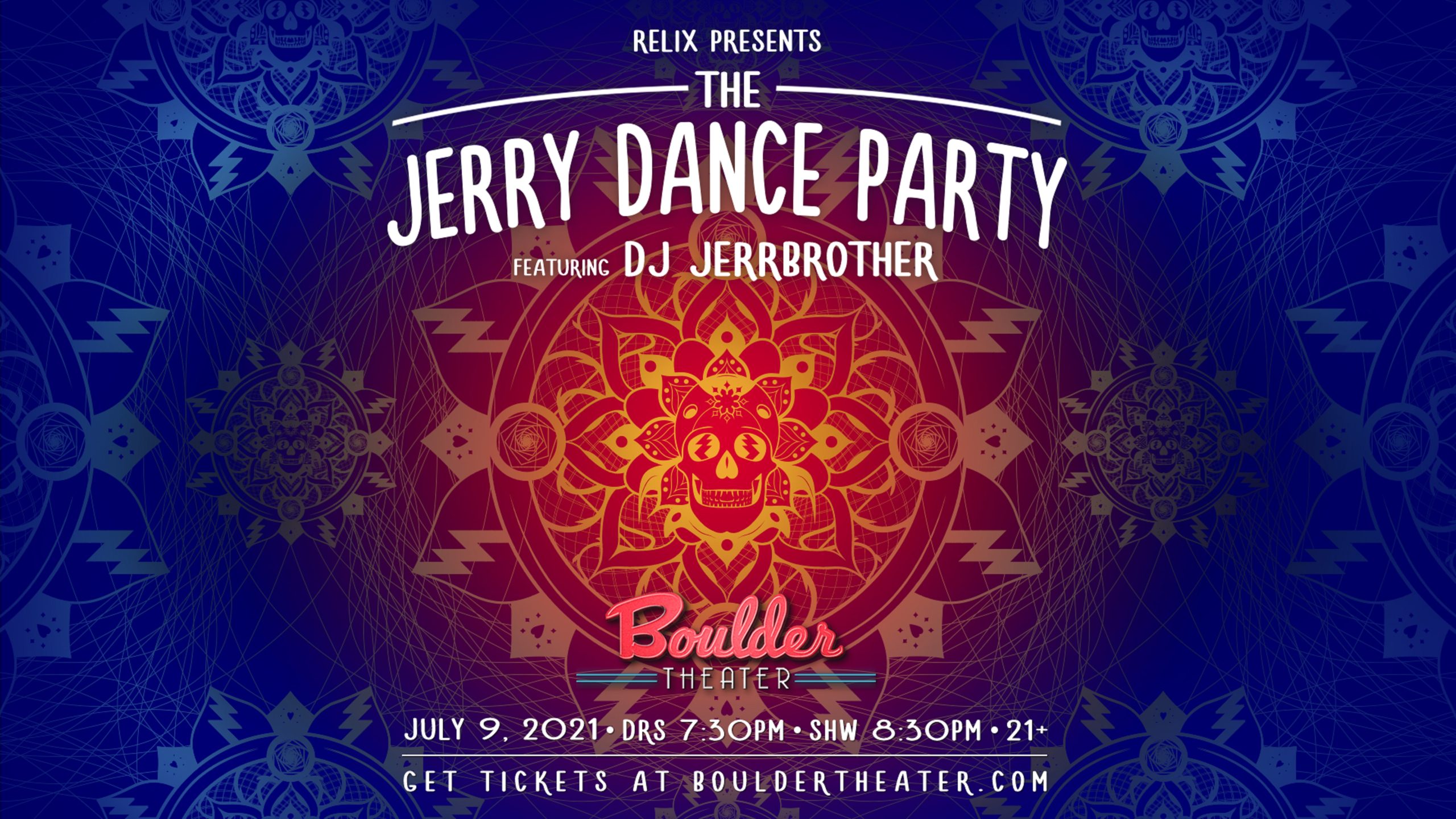 Jerry Dance Party @ Boulder Theater rescheduled for July 9th, 2021