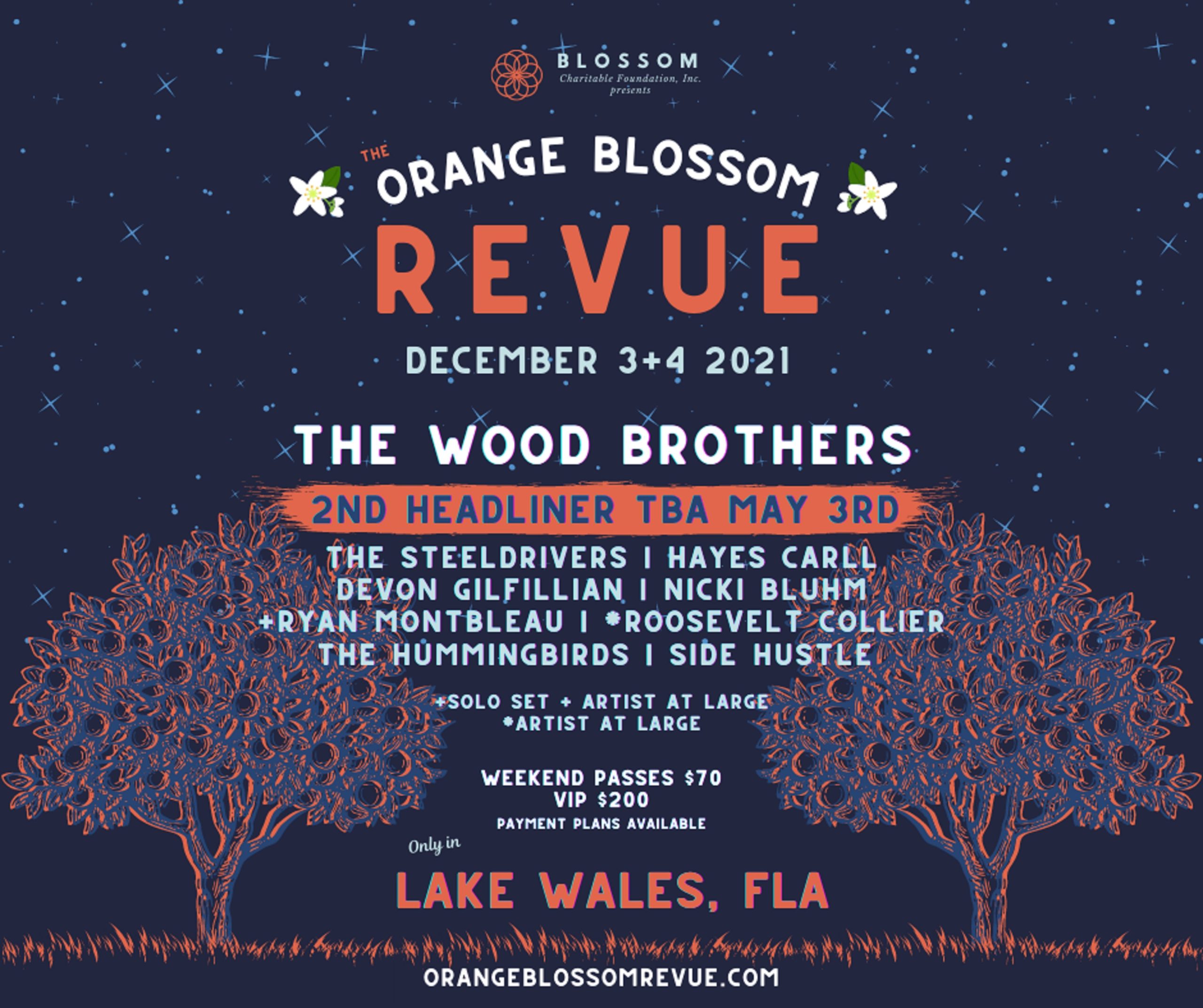 ORANGE BLOSSOM REVUE ANNOUNCES 2021 LINEUP