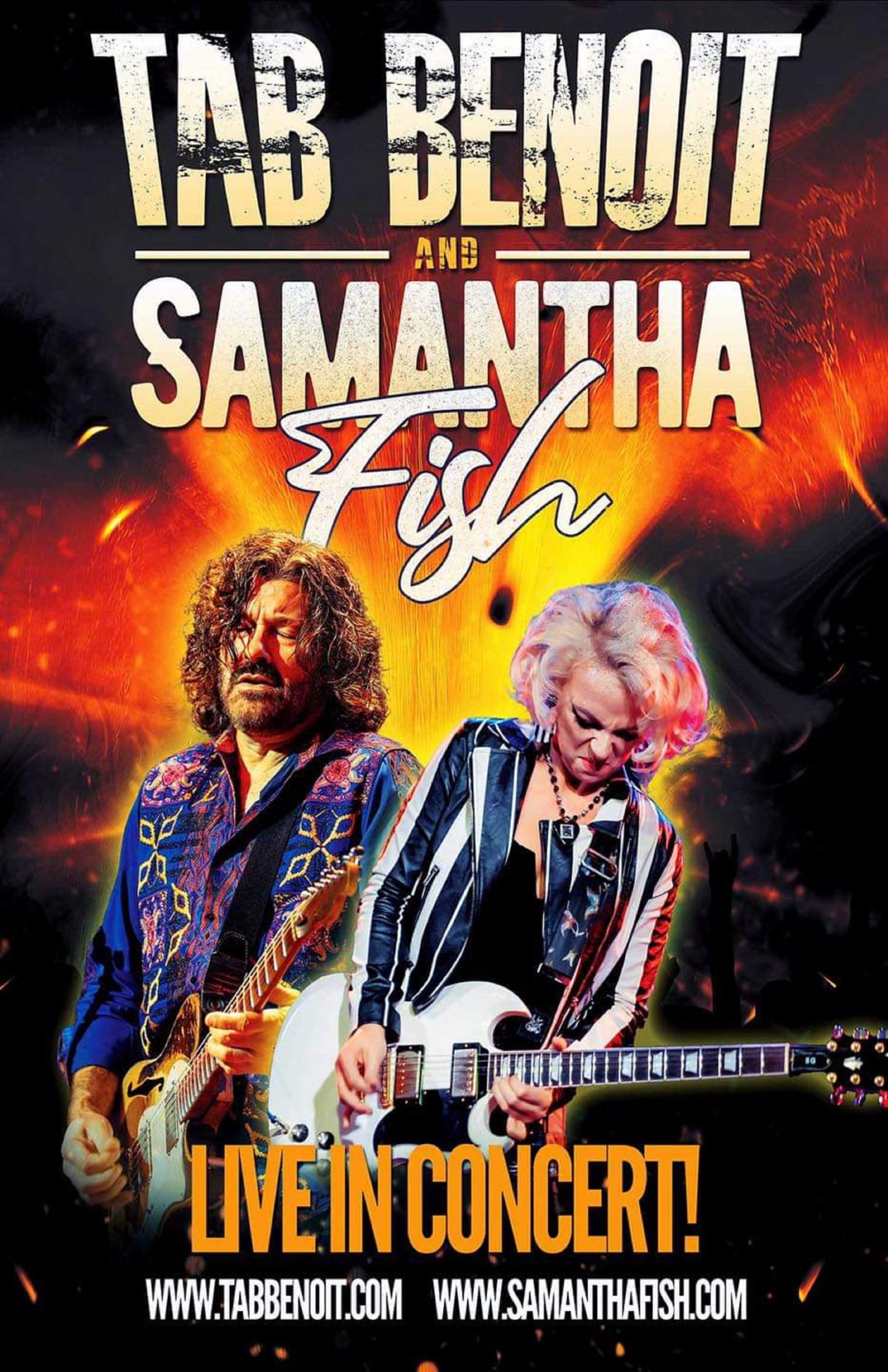 Guitar Greats Tab Benoit, Samantha Fish Perform at Peace Concert Hall