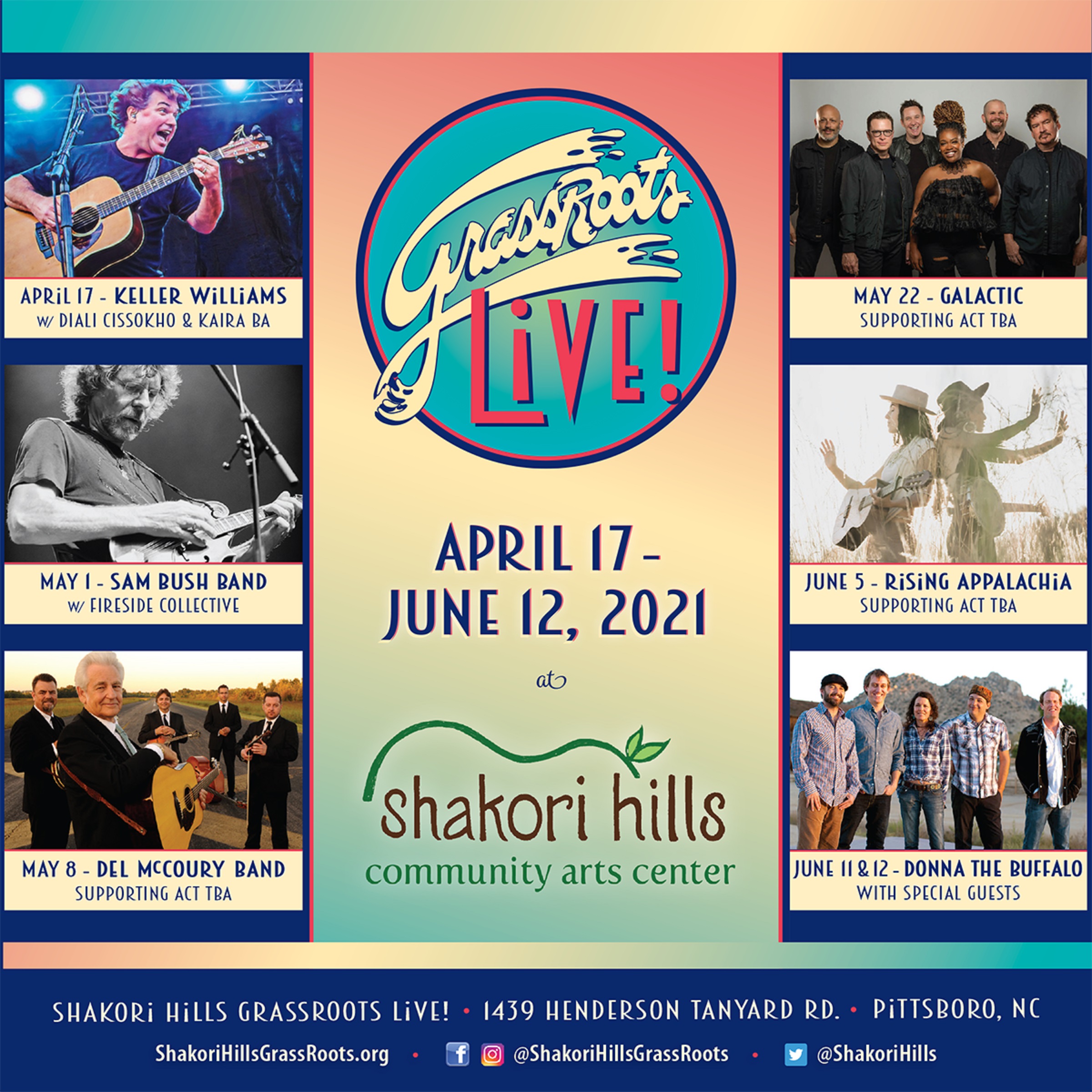 Tickets On-Sale Now To GrassRoots Live at Shakori Hills Spring 2021